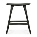 Osso counter stool, black oak