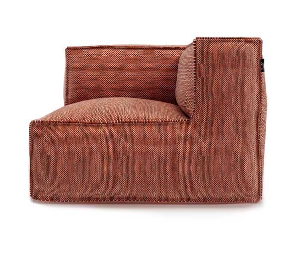 Silky Corner Seat -moduuli, Terracotta