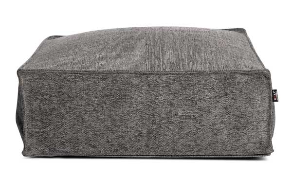 Silky Square Pouf -rahi, Anthracite