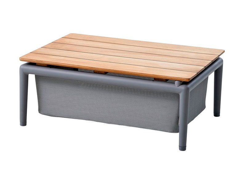 Sohvapöytä laatikolla Conic 74 x 52 cm, Light Grey