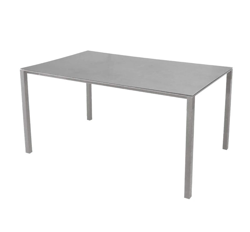 Ruokapöytä Pure 150 x 90 cm, Light Grey