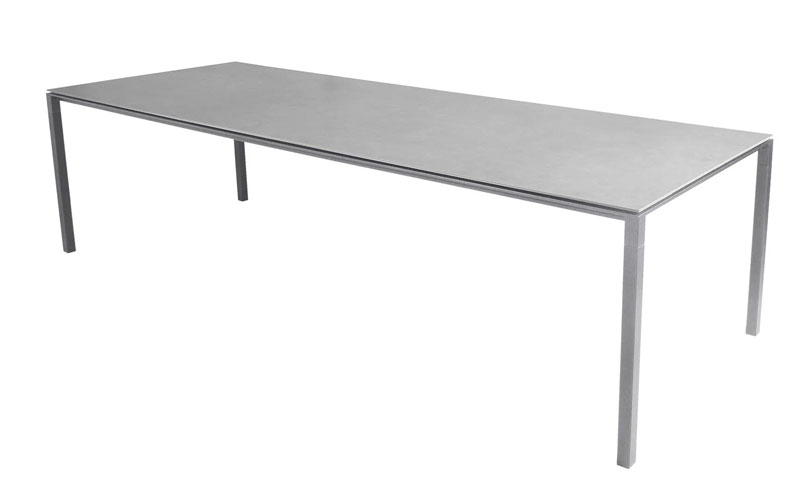 Ruokapöytä Pure 280 x 100 cm, Light Grey