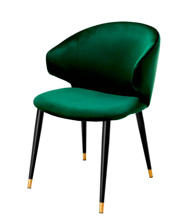 Ruokapöydän tuoli Volante, Roche Dark Green