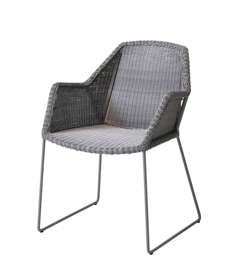 Ruokapöydän tuoli Breeze, Light Grey, kelkkajalka