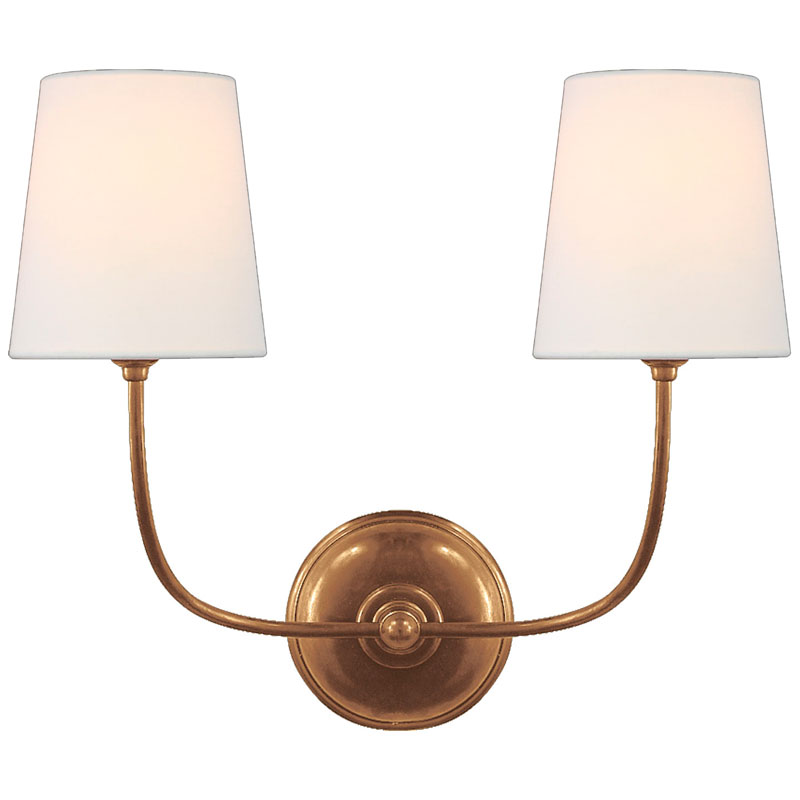 Seinävalaisin Vendome Double Sconce