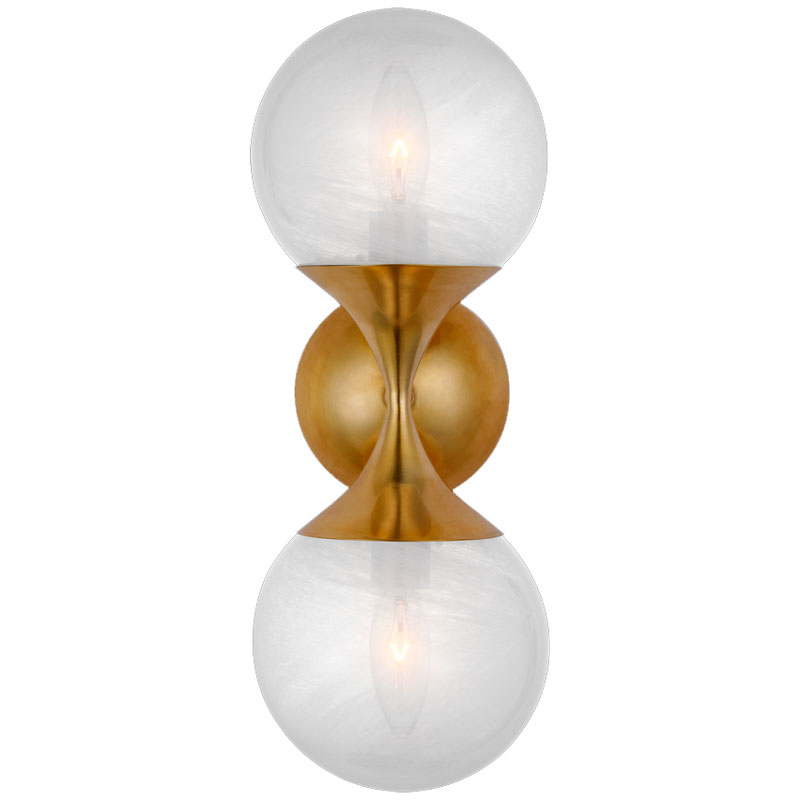 Seinävalaisin Cristol Small Double Sconce