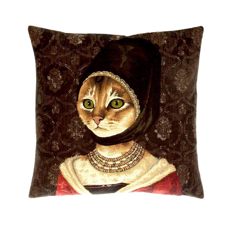Tyynynpäällinen Cat with Hat A, 48 x 48 cm