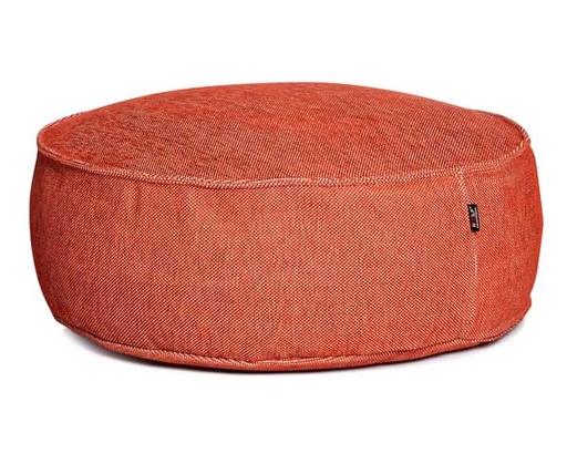 Silky Round Pouf -rahi, Terracotta