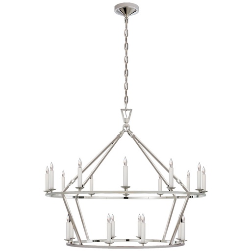 Kattokruunu Darlana Large Two-Tiered Ring Chandelier