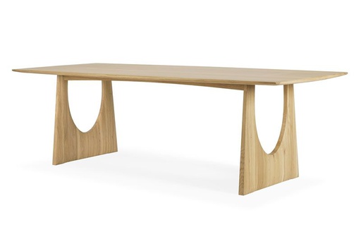 Ruokapöytä Oak Geometric 250 x 100 cm, tammi