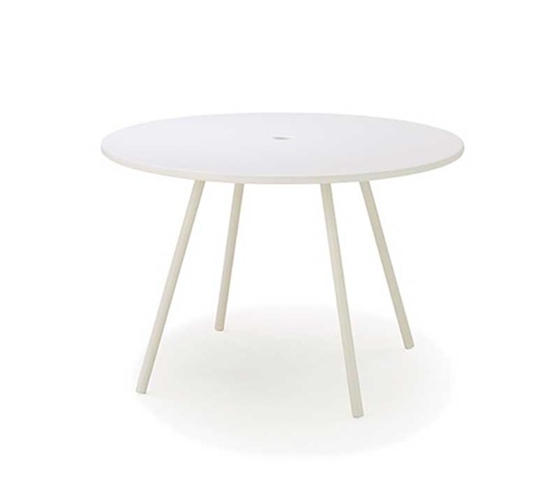 Pyöreä ruokapöytä Area 110 cm, White